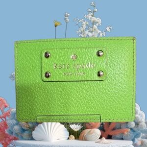 Kate Spade Green card wallet LIKE NEW